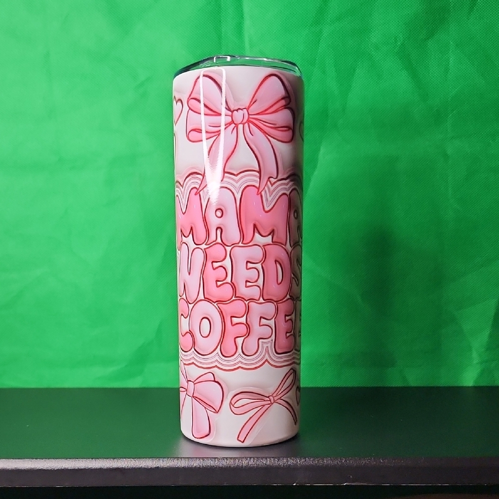 Pink and White Tumbler